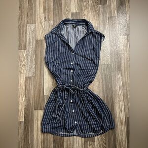 Ann Taylor Sleeveless Shirt Dress Size 10P